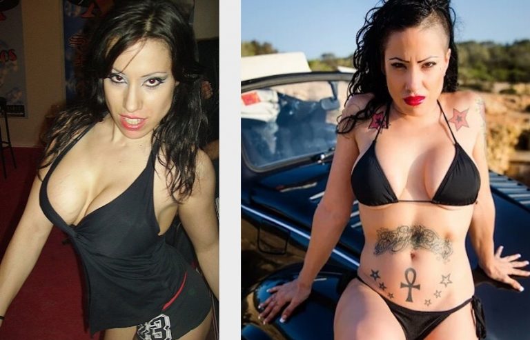 El antes y después de la diva del porno